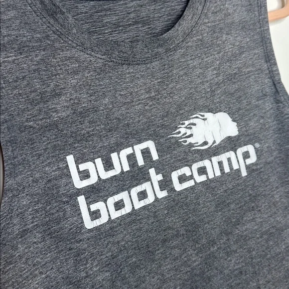 Burn boot camp women’s grey tank top size M vintage - Picture 2 of 3